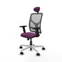 PIQUERAS Y CRESPO Silla de oficina Motilla con mecanismo Sincro Morado y Gris