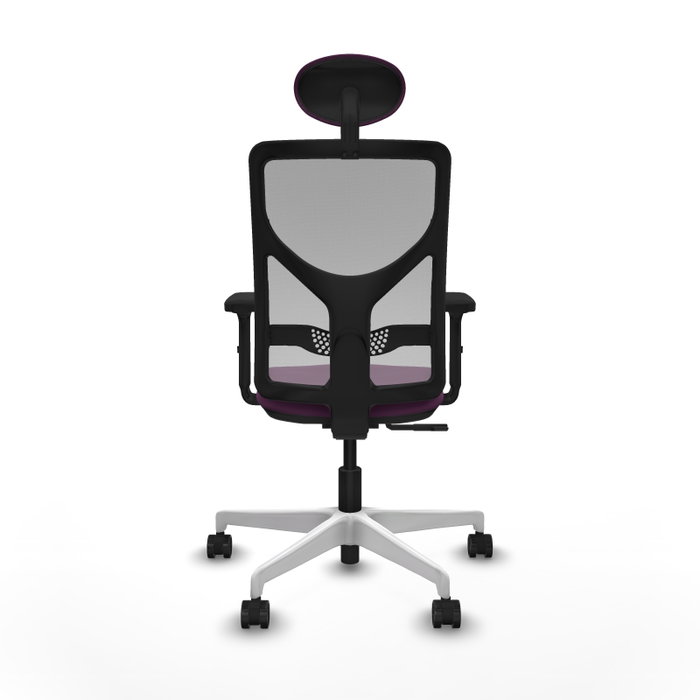 PIQUERAS Y CRESPO Silla de oficina Motilla con mecanismo Sincro Morado y Gris