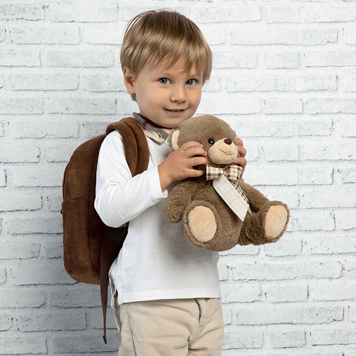 PERLETTI Mochila con peluche Oso Tommy 26x21x8cm
