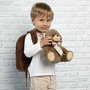 PERLETTI Mochila con peluche Oso Tommy 26x21x8cm