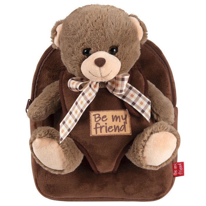 PERLETTI Mochila con peluche Oso Tommy 26x21x8cm
