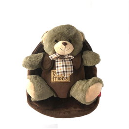 PERLETTI Mochila con peluche Oso Tommy 26x21x8cm