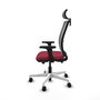 PIQUERAS Y CRESPO Silla de oficina Haches Granate/Gris con Mecanismo Sincro/Traslack