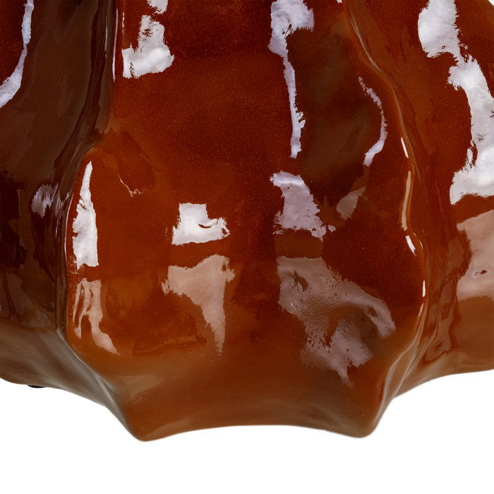 Jarrón Brillo Terracota Cerámica 42 X 42 X 26 cm