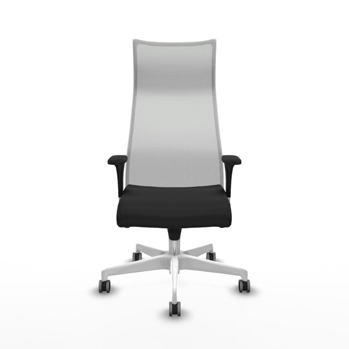 PIQUERAS Y CRESPO Sillón Albacete con Mecanismo Sincro, Negro y Blanco