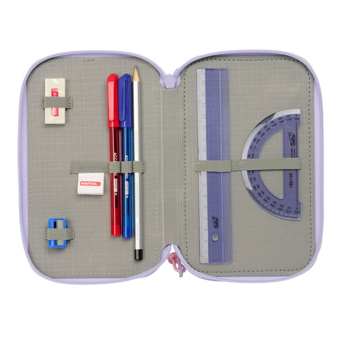 Portatodo Safta Bouquet Rosa Lila 12,5 x 19,5 x 5,5 cm 37 Piezas