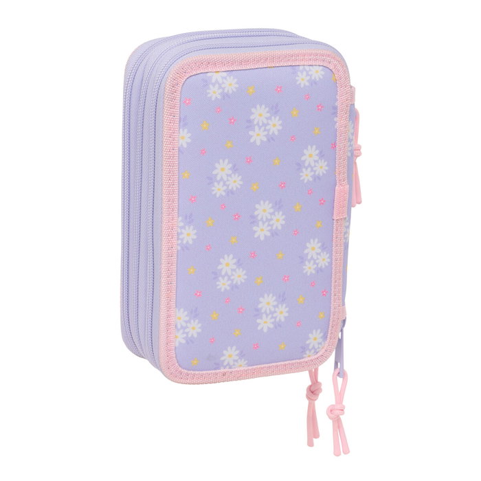 Portatodo Safta Bouquet Rosa Lila 12,5 x 19,5 x 5,5 cm 37 Piezas