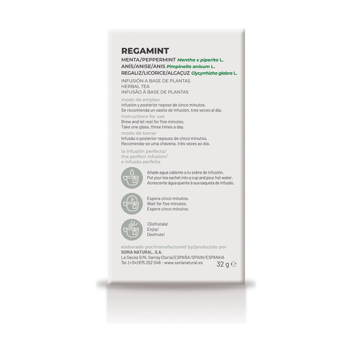 Soria Natural Infusión Regamint 20 filtros Soria Natural Infusión Regamint 20 filtros