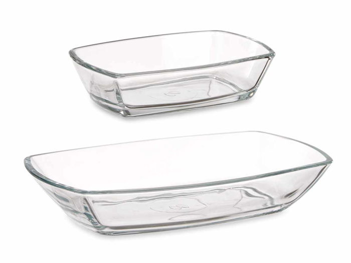 Pasabahce Set 2 Platos Tokio 12 cm y 18 cm Vidrio Transparente (Set de 6)