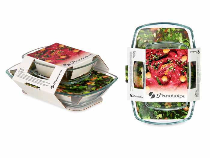 Pasabahce Set 2 Platos Tokio 12 cm y 18 cm Vidrio Transparente (Set de 6)