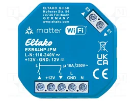 Eltako ESB64NP-IPM IP Beschattungsfaktor con acabado mate y Wi-Fi opcional