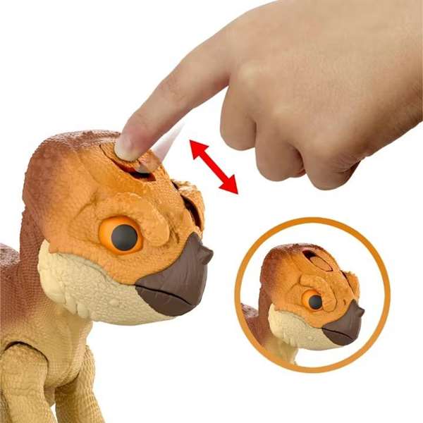 Mattel Figura Dinosaurio Jurassic World Aquilops con Sonidos - 21,59x22,23x10,16 cm