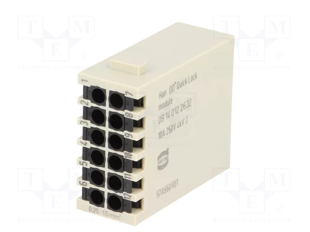 HARTING Módulo conector macho Han-Modular® de 12 pines