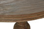 DKD Home Decor Mesa Centro Item Home Natural Teca Reciclada 100x100x30 cm Tallada