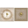 DKD Home Decor Cuadro Lienzo y Resina Hombre Surtido de 2 Piezas