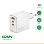 4smarts Netzladegert GaN Pocket 100W Cargador USB, 2 Puertos USB-C y 1 USB-A, Carga Rápida, Blanco, 542100