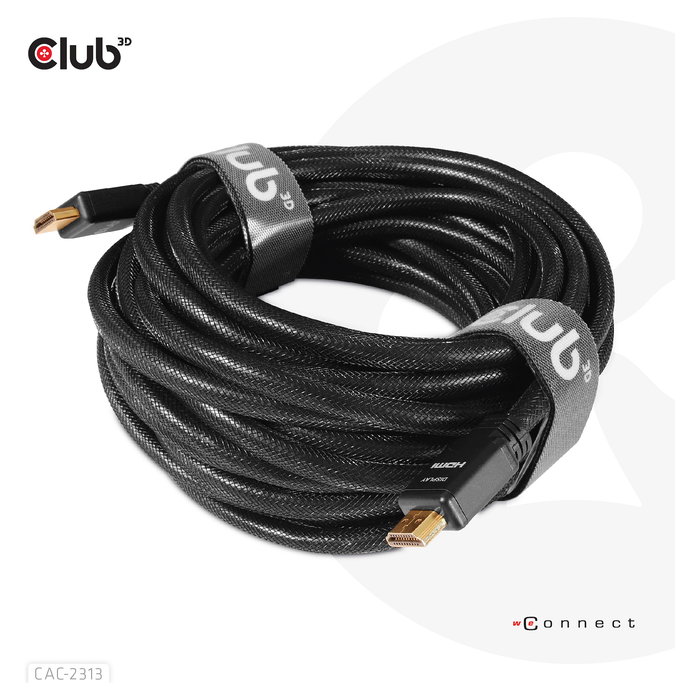 Club 3D Cable HDMI (Cable A a A) 2.0 RedMere, 10 m, 4K 60Hz, UHD, para TV, Monitor, PC, Retail