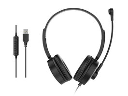 Equip Auriculares Stereo USB 245301 Negro