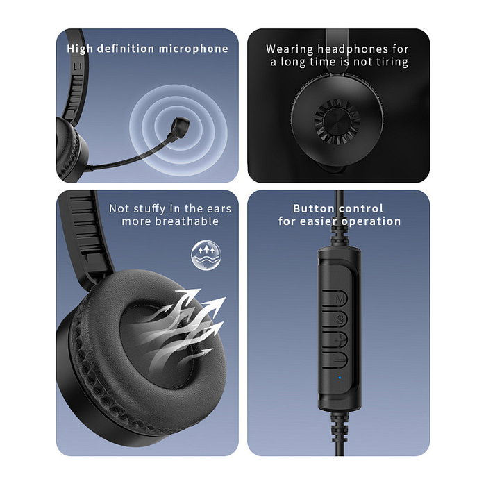 Equip Auriculares Gaming con Micrófono 245301, Diadema Estéreo Alámbrico USB-A Negro, 2 m Cable, 20-20000 Hz, 32 Ohm