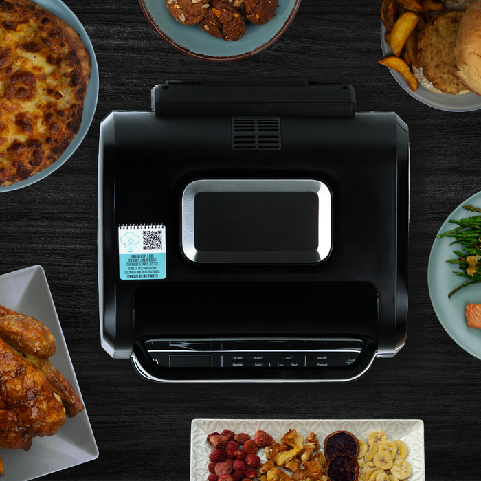 Jocca Freidora de Aire Digital Multifuncional con Parrilla Grill, 7 Litros, 8 Programas, Pantalla LED Táctil, 1700W Jocca Freidora de Aire Digital Multifuncional con Parrilla Grill, 7 Litros, 8 Programas, Pantalla LED Táctil, 1700W