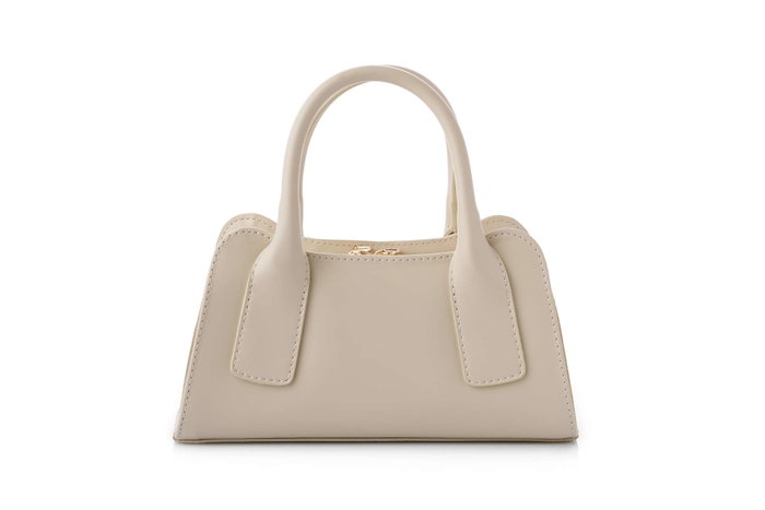 Lucky Bees Bolso de Mano Crema 100% Cuero de Polivinilo Elegante y Sofisticado