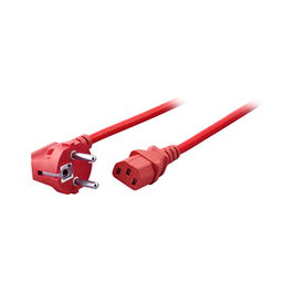 EFB Elektronik EK588RT.3V2 Cable de alimentación tipo F a C13, 3 m, Rojo