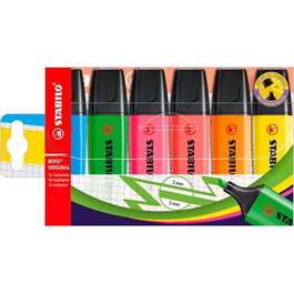 Stabilo Marcador Fluorescente Boss Original, Blíster 6 Ud