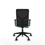 PIQUERAS Y CRESPO Silla de oficina Motilla Sincro/Traslack Turquesa/Negro