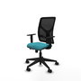 PIQUERAS Y CRESPO Silla de oficina Motilla Sincro/Traslack Turquesa/Negro