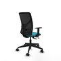 PIQUERAS Y CRESPO Silla de oficina Motilla Sincro/Traslack Turquesa/Negro