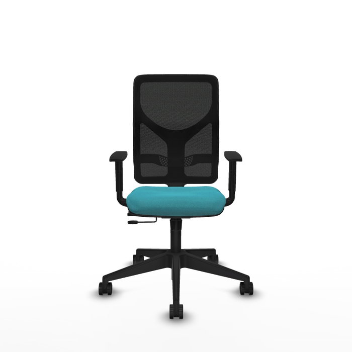 PIQUERAS Y CRESPO Silla de oficina Motilla Sincro/Traslack Turquesa/Negro