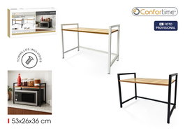 Confortime Estantería para Microondas y Almacenamiento, Mueble Auxiliar, 53 x 26 x 36 cm (4 Unidades)
