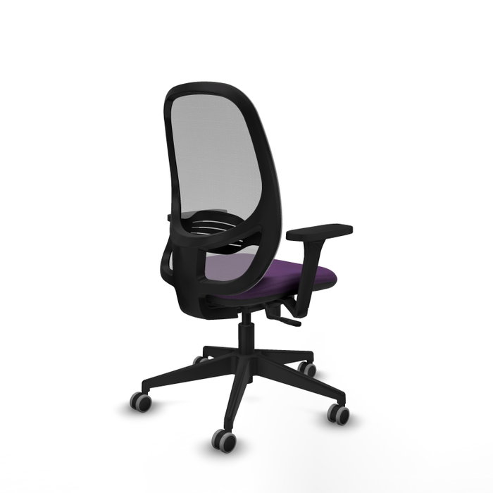 PIQUERAS Y CRESPO Silla de oficina Cilanco Morado y Gris con Mecanismo Sincro PIQUERAS Y CRESPO Silla de oficina Cilanco Morado y Gris con Mecanismo Sincro