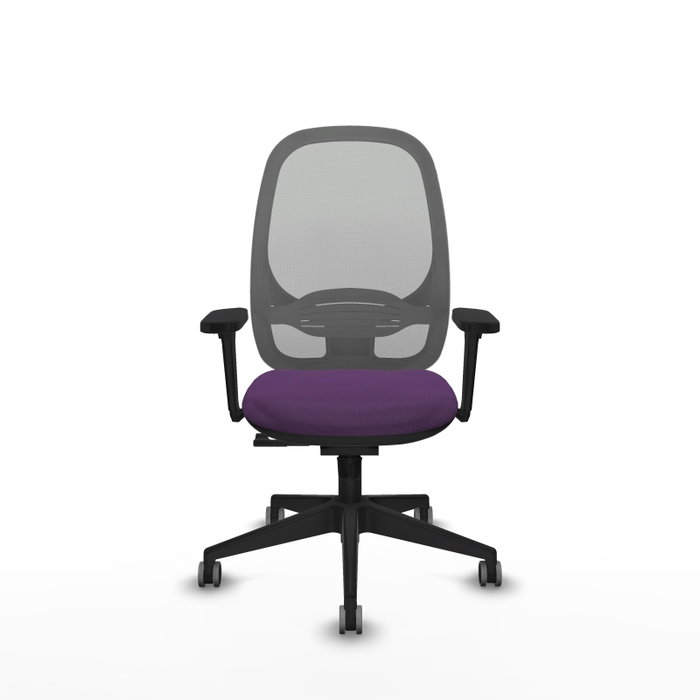 PIQUERAS Y CRESPO Silla de oficina Cilanco Morado y Gris con Mecanismo Sincro PIQUERAS Y CRESPO Silla de oficina Cilanco Morado y Gris con Mecanismo Sincro