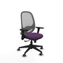 PIQUERAS Y CRESPO Silla de oficina Cilanco Morado y Gris con Mecanismo Sincro