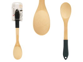 Kinvara Pala Cuchara Bambú y Silicona Negra 7 x 36.5 x 1.7 cm (Set de 24)