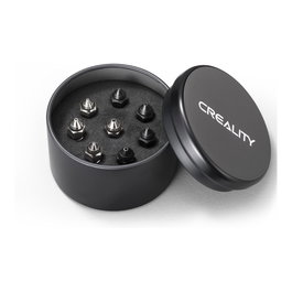Creality Ender-3 V3 KE High Flow Nozzle Combi, 8 piezas, Negro y Plata