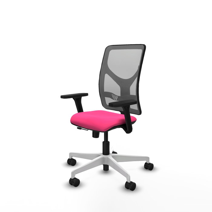 PIQUERAS Y CRESPO Silla de oficina Motilla Rosa y Gris PIQUERAS Y CRESPO Silla de oficina Motilla Rosa y Gris