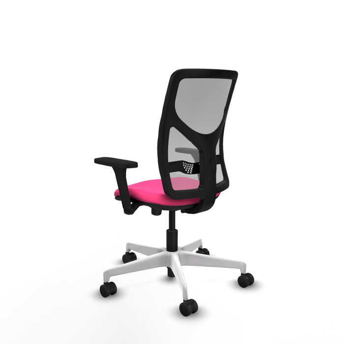 PIQUERAS Y CRESPO Silla de oficina Motilla Rosa y Gris PIQUERAS Y CRESPO Silla de oficina Motilla Rosa y Gris