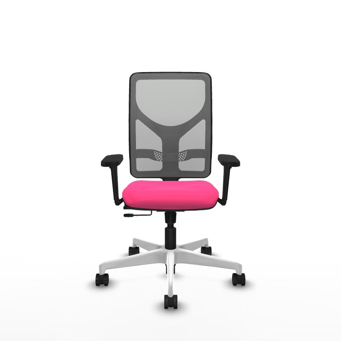 PIQUERAS Y CRESPO Silla de oficina Motilla Rosa y Gris PIQUERAS Y CRESPO Silla de oficina Motilla Rosa y Gris