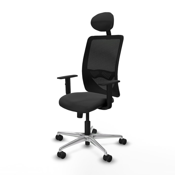 PIQUERAS Y CRESPO Silla de oficina Zulema con mecanismo Sincro, Gris oscuro y Negro PIQUERAS Y CRESPO Silla de oficina Zulema con mecanismo Sincro, Gris oscuro y Negro