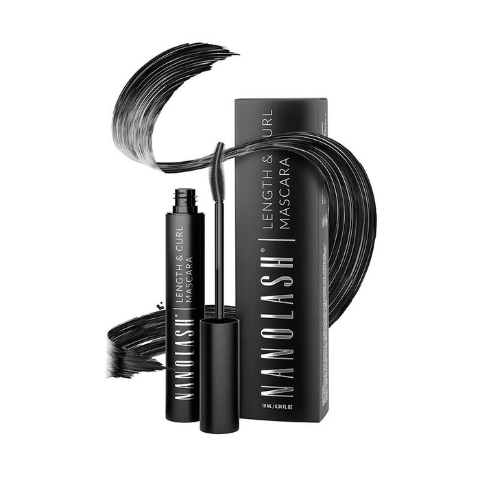 Nanolash LENGTH & CURL Máscara de Pestañas 10 ml, Negro Intenso para Alargar, Elevar y Rizar, Larga Duración