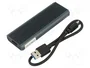 Qoltec Carcasa de Aluminio para M.2 SSD NVMe PCIe USB 3.1 10Gb/s Grafito