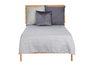 Giftdecor Colcha Cama Rombos Gris 180x260 cm (Set de 4)