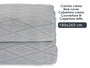 Giftdecor Colcha Cama Rombos Gris 180x260 cm (Set de 4)