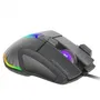 Mars Gaming Ratón Gaming MM-XT Hasta 12800 DPI, Sensor Óptico A825PRO, 9 Botones Configuables, Iluminación RGB, Cable Paracord
