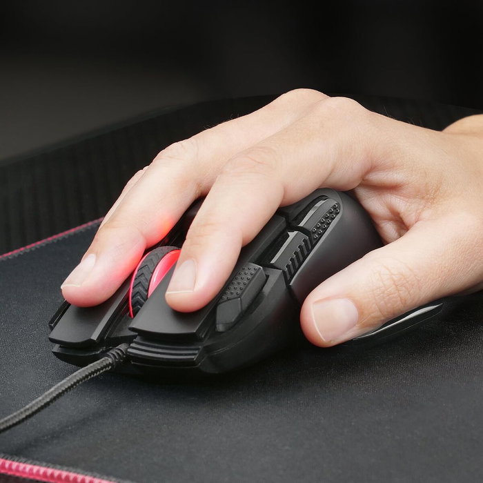 Mars Gaming MM-XT Ratón Gaming 12800 DPI Negro