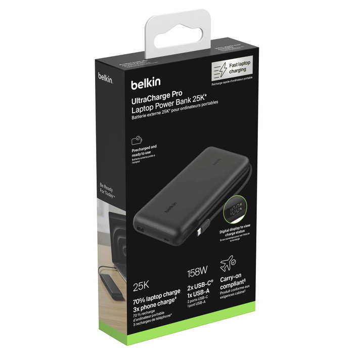 Belkin BoostCharge Powerbk.PD45W 25000mAh Black