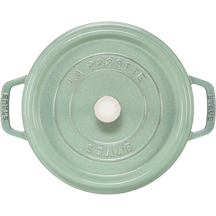 Staub La Cocotte 24cm redonda Verde salvia, Hierro fundido Staub La Cocotte 24cm redonda Verde salvia, Hierro fundido