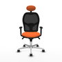 PIQUERAS Y CRESPO Silla de oficina Jorquera Naranja y Negro